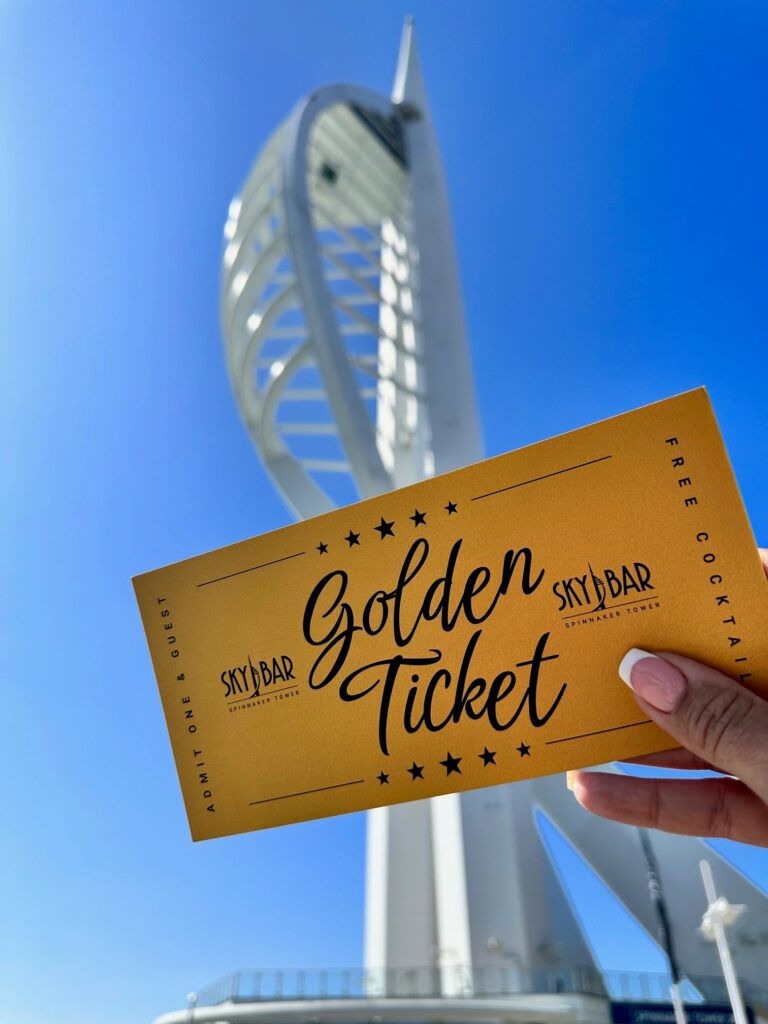 Golden Ticket for Spinnaker Tower Sky Bar